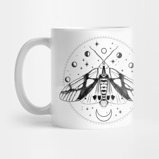 Luna moth with moon phases Mug